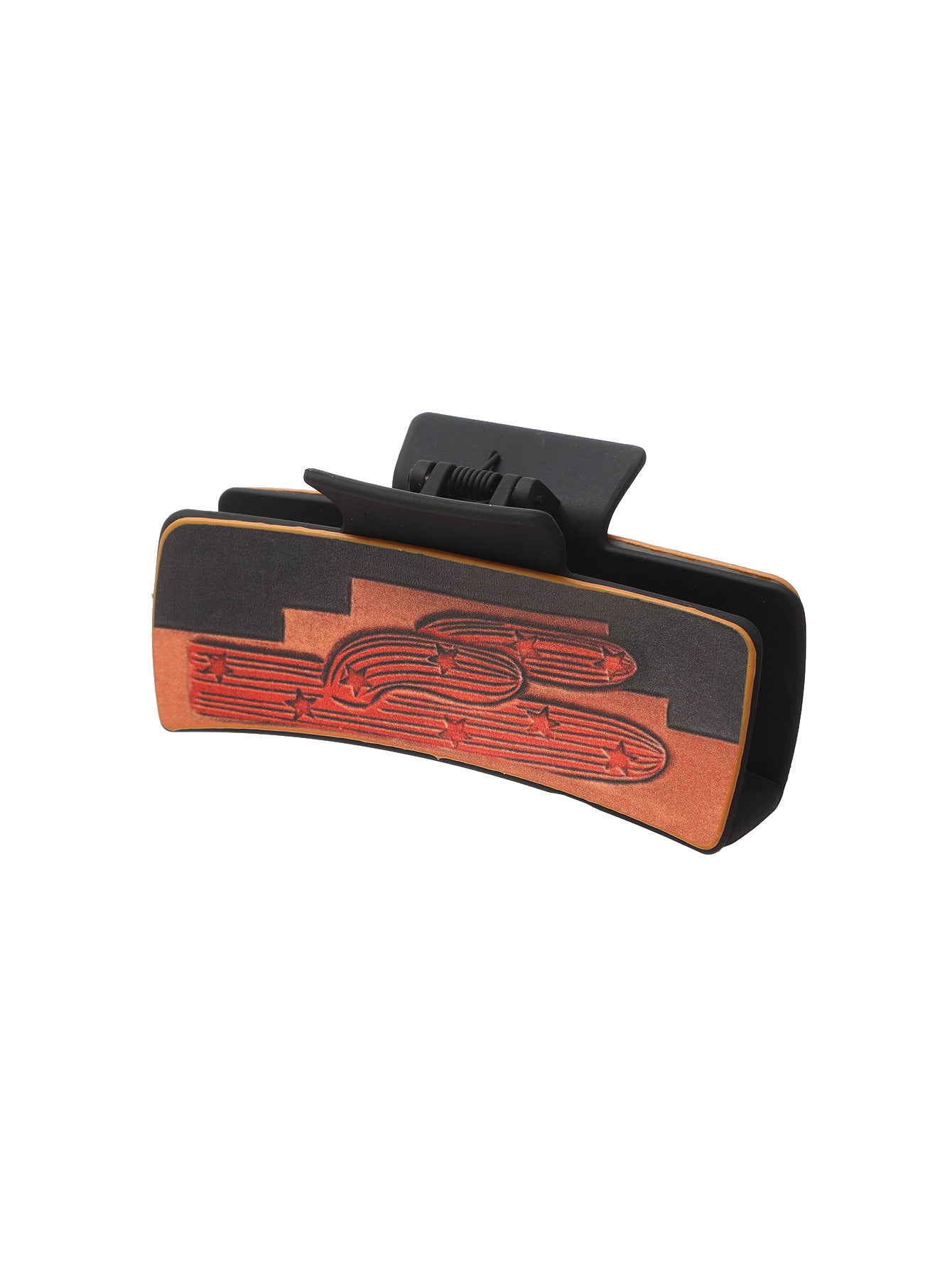 Wholesale Western Style Cactus Butterfly Leather Hair Clip Shark Clip Combination